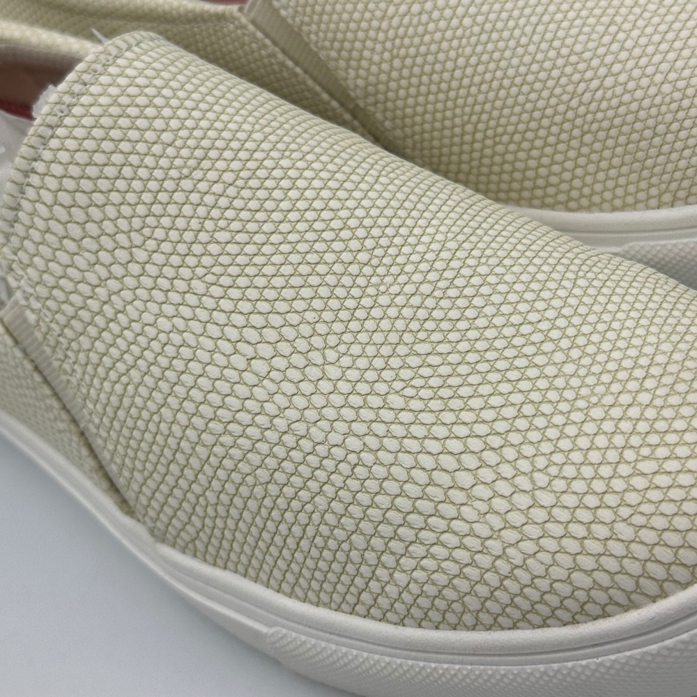 Dr. Scholl's Nova Slip On Sneakers Women 8M Cream Snake Embossed New - Picture 8 of 10